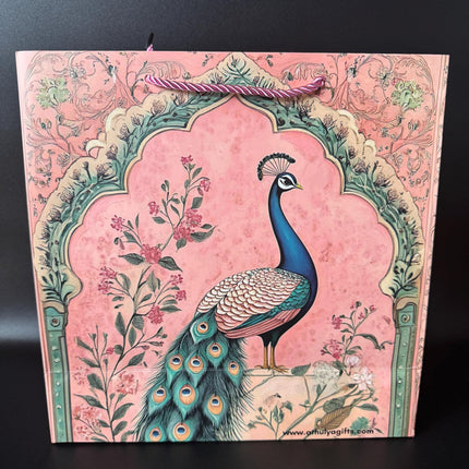 10pcs Premium Gift Bags Peacock  Design - XL