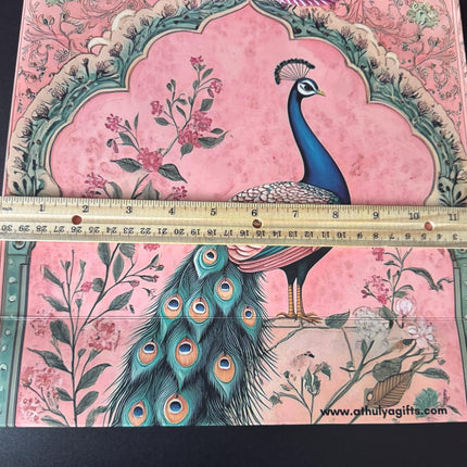10pcs Premium Gift Bags Peacock  Design - XL