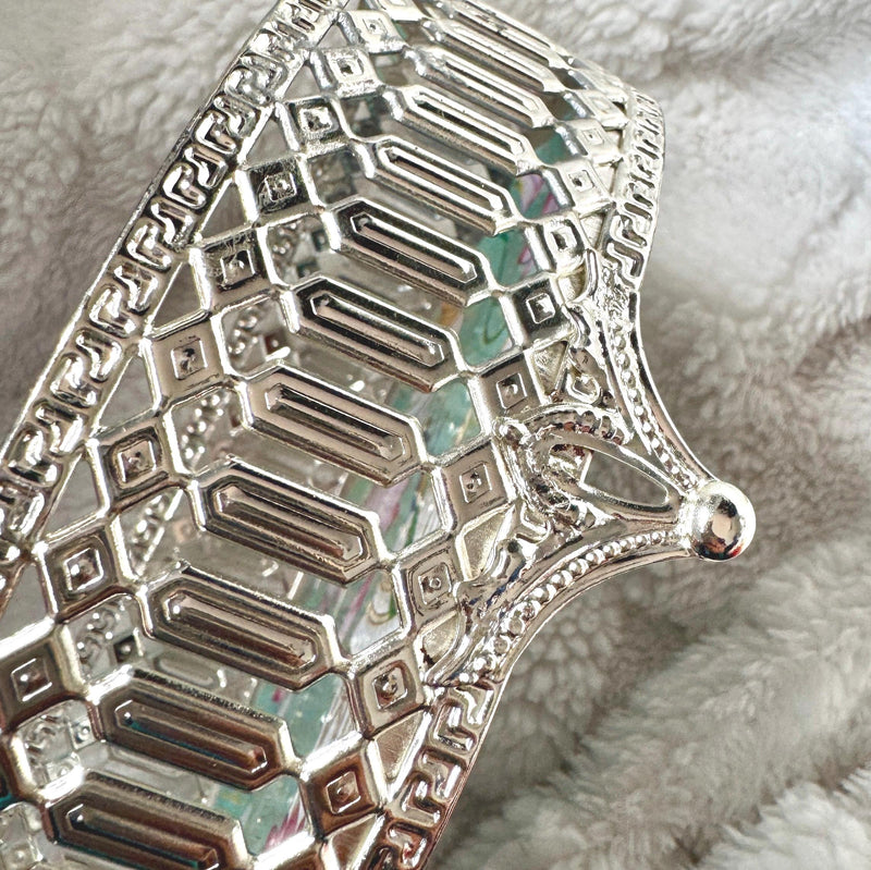 Silver Plated Pichwai Tray 6in