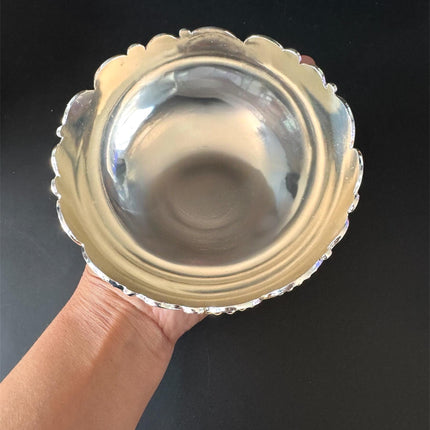 5in Pastel Green German Silver Bowl with Gift Box