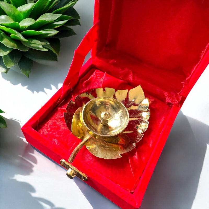 Brass Diya Return Gift  Box