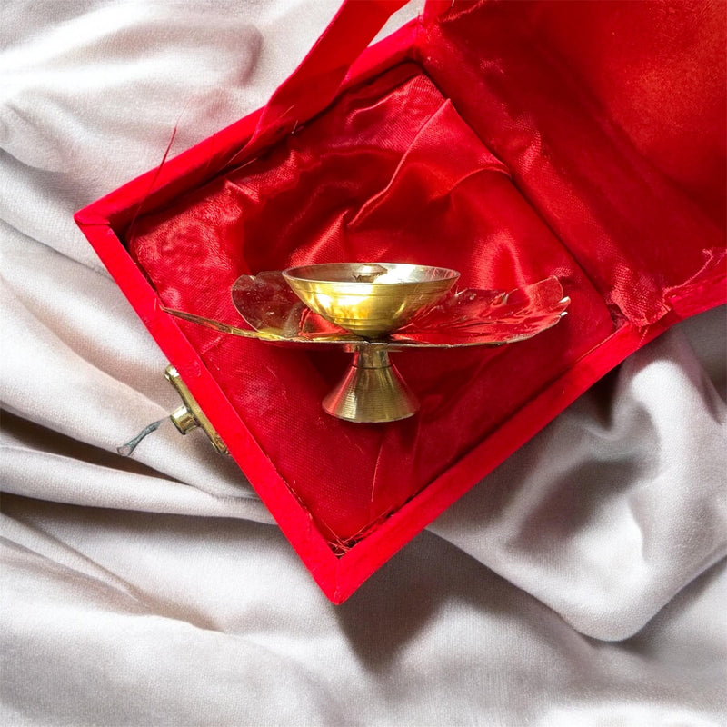 Brass Diya Return Gift  Box