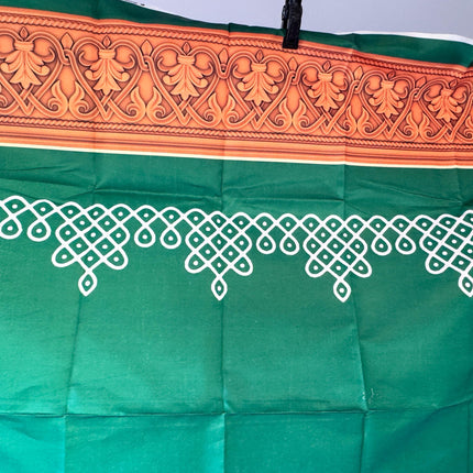 5x8ft Kolam/ Muggu Backdrop - Green