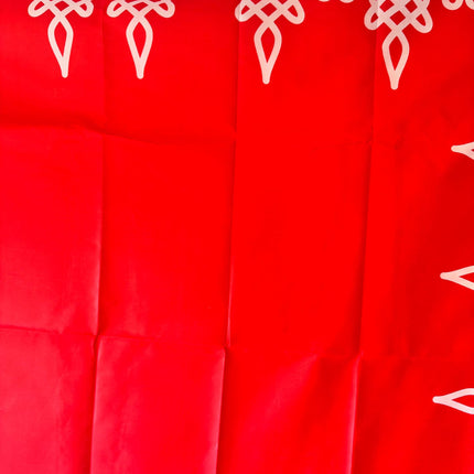 5x8ft Kolam/Muggu Backdrop - Red
