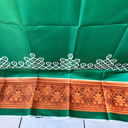 5x8ft Kolam/ Muggu Backdrop - Green
